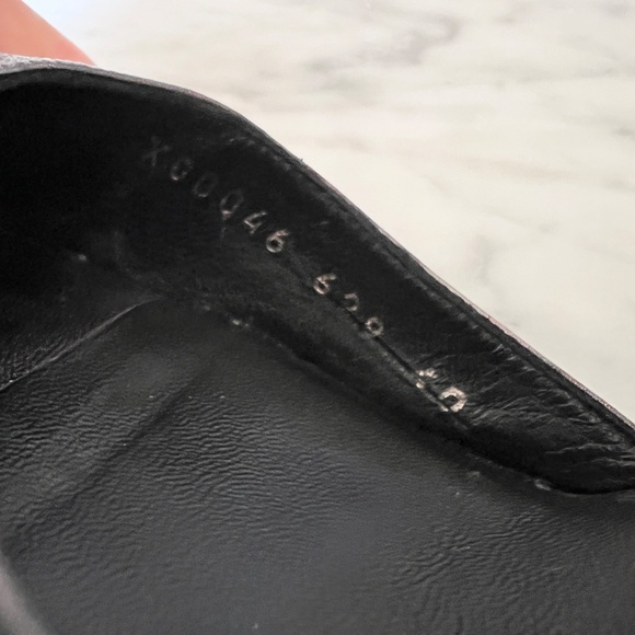 Giorgio Armani Metallic Peep Toe Heels Size EU 40 / US 9.5 - Picture 6 of 8